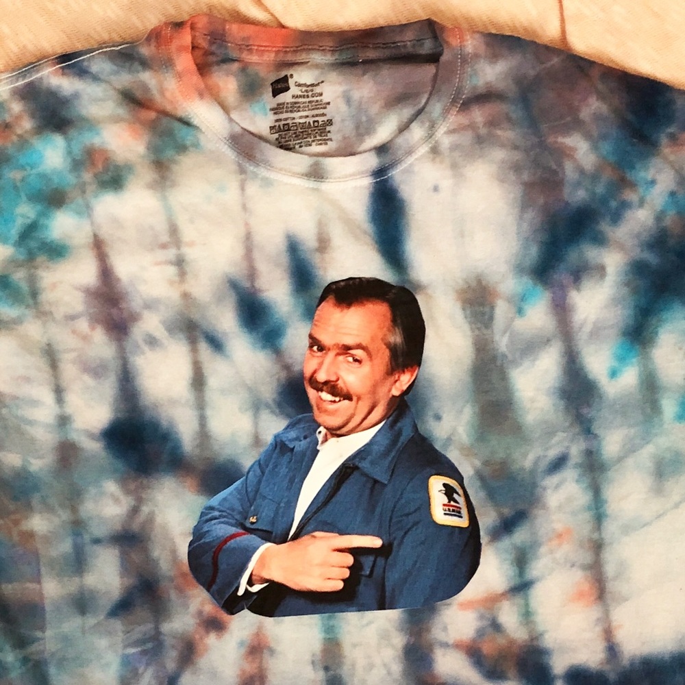 SAVE THE POST OFFICE CLIFF CLAVIN CUSTOM TIE DYE L